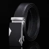 ceinture à boucle en métal pour hommes d'affaires à la mode, ceinture souple en cuir pu de haute qualité associée à des pantalons de travail et des jeans