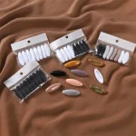 Ensemble d&rsquo;épingles à cheveux noires et blanches pour femmes, épingles à cheveux, épingles de sûreté, épingles à hijab musulman, épingles à documents, accessoires en spanfare, 8 pièces