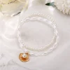 modyle nouvelle mode bohème simulé perle chaîne mariage cheville bracelet pour femmes couleur or coquille pendentif cheville bijoux cadeau