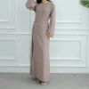 robe longue musulmane eid abaya pour femmes, robes portefeuille, ramadan, maroc, dubaï, caftan de luxe, islam, saoudien, arabe jalabiya abayas