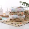 serviette de visage en coton biologique, séchage rapide, haute qualité, enfants, adultes, hommes, femmes, 35*75