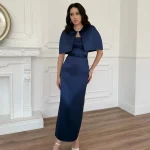 Robes de soirée arabes personnalisées indépendantes, avec manches Cape, longueur cheville, robe de bal sans bretelles, robes de fête de mariage pour femmes de dubaï