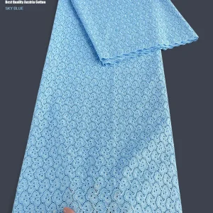 Tissu Africain en Dentelle de Coton Brodé de Luxe pour Homme et Femme, Tenue de Mariage de Style Billy Brants