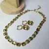 ensemble de bijoux de haute qualité pour femmes, collection charmante, collier, boucles d'oreilles, bracelet, meilleur cadeau de mariage, nouvelle collection 2025