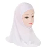 hijab amira pour petites filles, belles couleurs vives, écharpe islamique, couvre chef, côtes pour enfants de 2 à 5 ans, h363