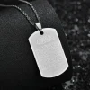 nouveau allah musulman arabe imprimé pendentif collier en acier inoxydable avec chaîne à maillons hommes femmes islamique coran arabe bijoux de mode