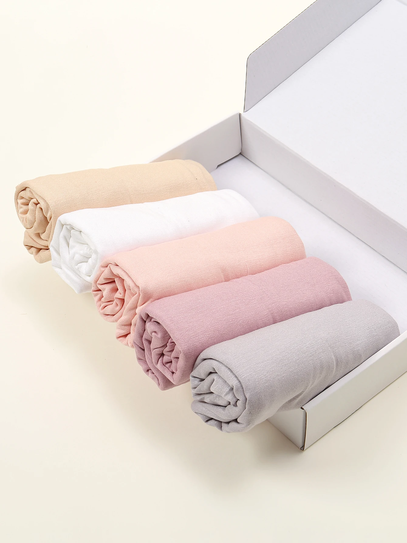 hijab musulman avec épingles, écharpe en jersey, châles longs, turban doux uni, écharpe de sauna islamique, enveloppes de bande de sauna, cadeau, un ensemble de 5 pièces