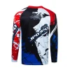 maillot de vélo de saleté bleu maillot de motocross pour jeunes enfants hors route mx bmx chemise garçons enduro vtt maillot de sport pour enfants hauts de cyclisme