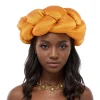 turban à grandes tresses pour femmes africaines, bandeau, pièce de sauna, nigeria auto gele