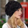 Chapeau turban en dentelle respirante pour femme, casquettes Hijab fines, écharpe de sauna à fleurs élastiques à la mode, bonnet de sommeil doux et confortable, printemps et été