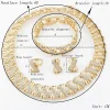 ensemble de bijoux plaqués or 18 carats, collier ras du cou africain de dubaï, boucles d'oreilles, bagues, ensembles de bijoux de mariée pour femmes