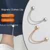 pince à vêtements magnétique multifonction avec chaîne, boutons métalliques, écharpe pour vêtements, jambes de pantalon, fixation de manchette, broche magnétique