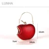 mini pochette de soirée glamour en forme de pomme pour femme, poignée supérieure, jofor