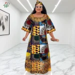 Robes africaines pour femmes, vêtements traditionnels, tenues imprimées brodées, Robe Bubu Abayas, Kaftan Boubou Djellaba, nouvelle collection 2025