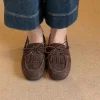 chaussures pour femmes 2024 offre spéciale chaussures plates chaudes pour femmes chaussures plates décontractées quotidiennes femmes nœud papillon frange bout rond chaussures à fond souple dames