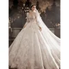 robe de mariée personnalisée pour femme, nouvelle collection, patients, broderie, ongles, perle, rapindustry, ciel Étoilé, palais européen, princesse, grande queue
