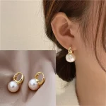 Boucles d&rsquo;oreilles bijoux de mariage à la mode, boucles d&rsquo;oreilles en perles d&rsquo;argent, Style minimaliste, boucles d&rsquo;oreilles pour femmes, le premier choix pour offrir des cadeaux
