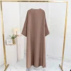 musulman ouvert devant abaya à manches longues ramadan maxi longueur robe vêtements pour femmes cardigan abayas wearout caftans femmes jilbabs