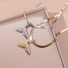 collier pendentif jomermaid pour femme, lame de bijoux fins, tour de cou, clavicule, cadeau de mariage, document en argent, luxe, couple, 3mm