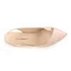 sandales pour femmes, escarpins sexy, talons hauts de 8cm, bout pointu, slingback transparent, chaussures de fête de mariage, élégantes, grande taille 42