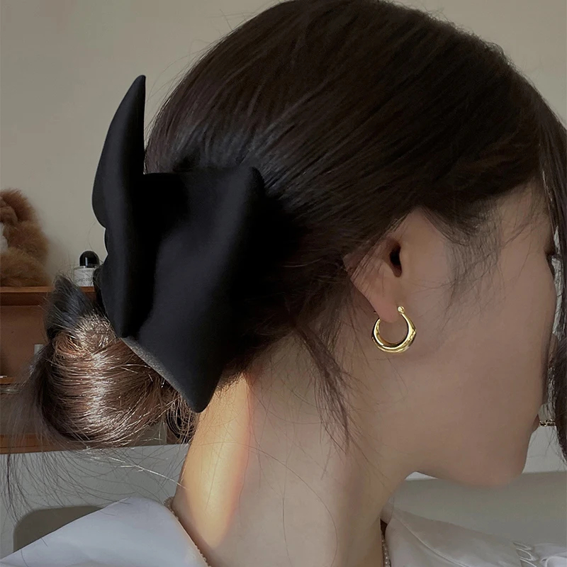 Boucles d'oreilles rondes exquises bicolores or/argent, adaptées aux fêtes de mariage quotidiennes pour femmes et filles, bijoux, accessoires, cadeaux, nouvelle collection