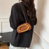 sac à main en cuir pu pour femmes, poignée en métal et sangle amovible, pochette tendance, pochette à bandoulière pour dîner de soirée