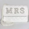 femme mariée mme pochette de mariée douche plage mariage fiançailles lune de miel voyage bachelorette poule fête décoration cadeau