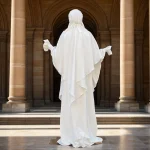 2 pièces/ensemble Robe musulmane modeste Abayas pour femme Ramadan Burqa Robe aérienne Hijab musulman arabe vêtements Ramadan Robe de prière