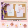 20 pièces/boîte portable créatif fleur punaises fleur mur punaises 3d conseil mignon punaises pour bricolage photo mur affiche déco