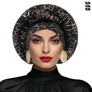 Bonnet pour femmes, Turban, bourgeon plié, foulard exquis, décontracté, confortable, mode, polyvalent, chaud, chapeau croisé, bord froissé, dentelle
