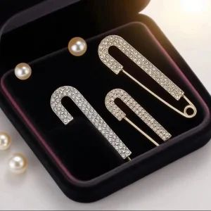 Broche décorative pour vêtements, élégante, 2025 strass, broche pour femmes, pour pulls, Cardigans, châles