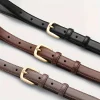 ceinture décontractée à la mode, avec sensation simple et haut de gamme, ceinture à double boucle à aiguille, adaptée à un usage quotidien, paquet de 2