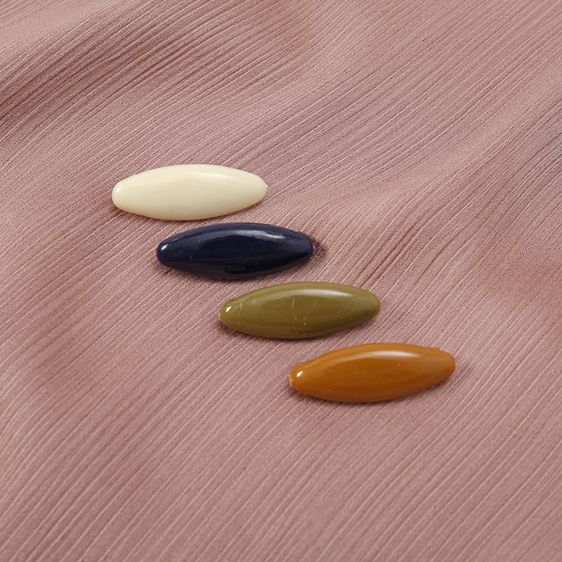 Épingles de sûreté pour femmes, 4 pièces, accessoires pour écharpe, épingles ovales de couleur unie pour Hijabs musulmans, épingles colorées du Ramadan pour châle
