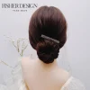 Épingles à cheveux longues en strass simples et brillantes pour femmes et filles, pinces à cheveux, barrettes, accessoires, pince à cheveux, ornement de couvre chef