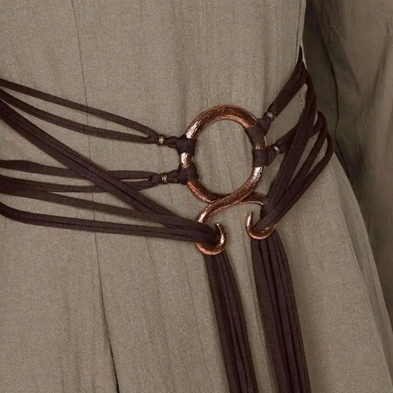 E56f Femmes Vintage Not ceinture taille améliorant forme forme du corps Corde taille idéale pour les vêtements