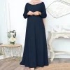 abaya ample et décontracté pour femmes, robe longue élégante à manches longues, simple, musulmane, vêtements islamiques modestes, eid ramadan