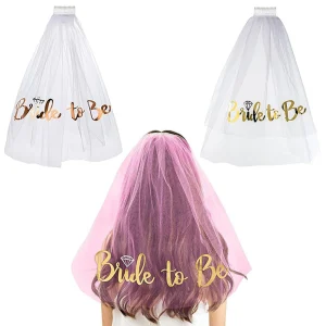 Couvre-chef voile mariée pour être blanc Invisible voile poule fête cadeau enterrement de vie de jeune fille décors fiançailles mariage nuptiale douche faveurs