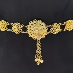 Ceinture à boucle de bijoux vintage en or pour robe Sarong traditionnelle