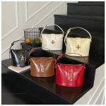 Sac à bandoulière élégant pour femmes, sac à main de luxe en cuir souple, sac seau à la mode pour toutes les Occasions, nouvelle collection 2025