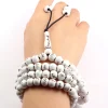 bracelet de perles avec pendentif pompon, collier de yoga, 99 bijoux, prière musulmane, méditation, 8mm