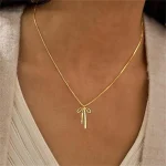 Collier pendentif couleur or pour femmes, couleur argent doré, bijoux simples européens et américains, cadeau, vente en gros