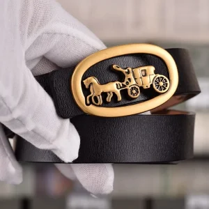 Ceinture en cuir de vache à la mode pour femmes, chariot jeune pour dames, Style coréen, ceinture populaire de célébrité d&rsquo;internet