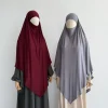 maillot de coton haut de gamme khimar extensible léger respirant une couche islam femmes musulmanes eid ramadan longue prière hijab khimar