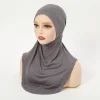 femmes musulmanes jersey sous écharpe voile couvre chef musulman foulard intérieur chapeau hijab chimio casquettes islam ninja écharpe os bonnet