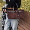sac de luxe femme sacs luxe femme haute qualité sac à bandoulière en daim souple pour femme, sacs à poignée supérieure, sacs à main de créateur, grande capacité, conception de ceinture, lancé, hiver, nouveau, 2024