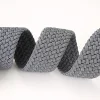 ceinture tressée élastique de couleur unie pour hommes, ceinture décontractée sans poinçon, en toile extensible, avec boucle ardillon