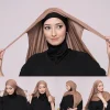 premium instantané hijab écharpe jersey hijabs pour femme turbans pour femmes musulman mode foulard turban tête enveloppement pour les femmes