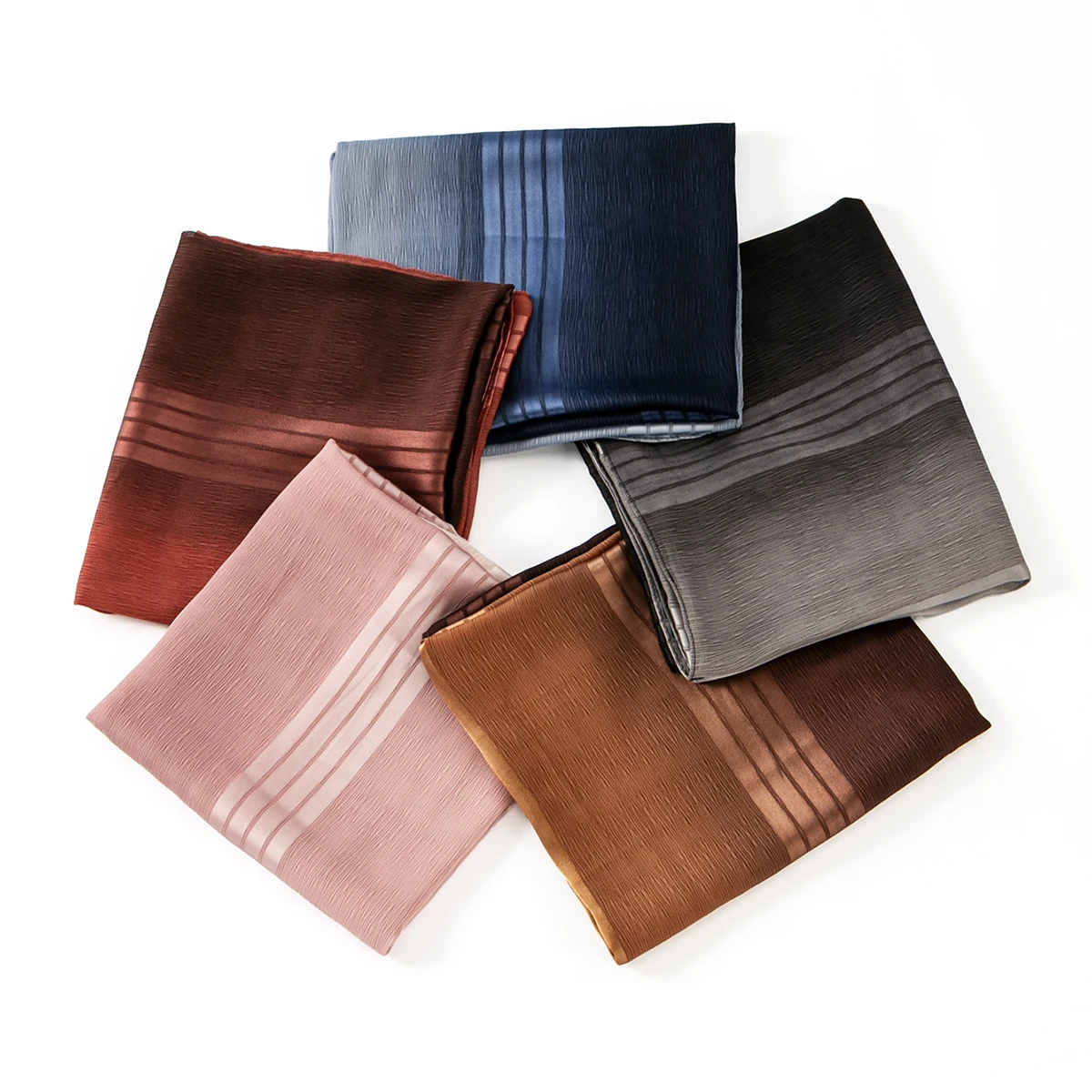 foulard hijab en satin de soie froissé dégradé, châle solide en mousseline de soie pour femmes musulmanes, écharpe en fil premium, turban islamique pour ramadan