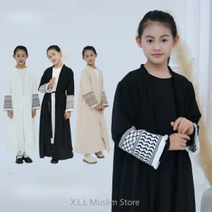 Robe musulmane pour femme, ensemble 2 pièces, kaftan islamique, Dubaï, Abaya, 2024