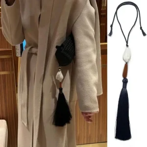 Porte-clés pendentif conque bohème Chic pour femmes, boucle de sac, pompon, breloque, accessoire à la mode, cadeau